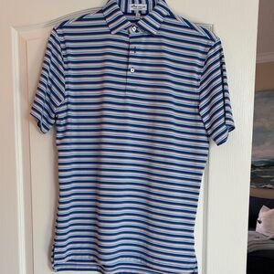 Peter Millar Southern Comfort Multicolor Striped Polo Shirt